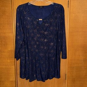 Cocomo Blue Patterned Tunic